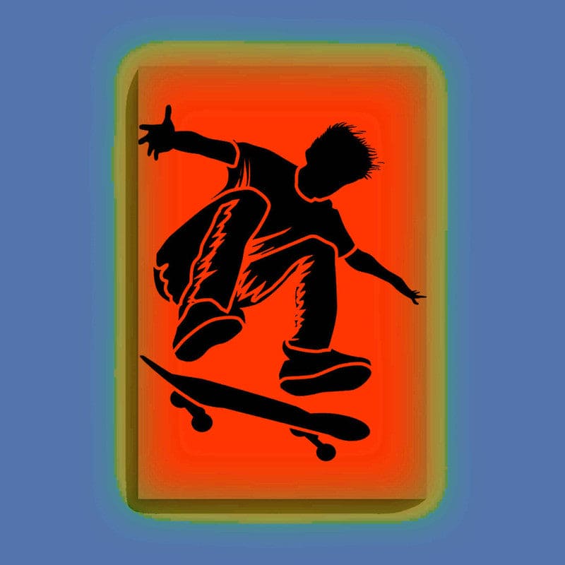 Skateboarder Glow in the Dark Painting Kit – DIY Street Style Wall Art | Eazy Arts - Image 10 - GID-OTR-003