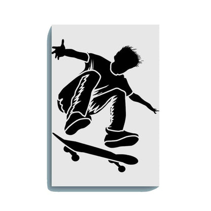 Skateboarder Glow in the Dark Painting Kit – DIY Street Style Wall Art | Eazy Arts - Hero - GID-OTR-003