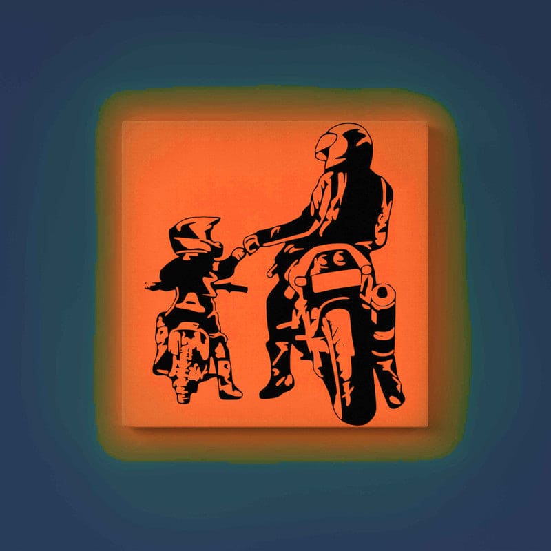 Father and Son Biker Glow in the Dark Painting Kit – DIY Motorcycle Bonding Art | Eazy Arts - Image 10 - GID-OTR-005