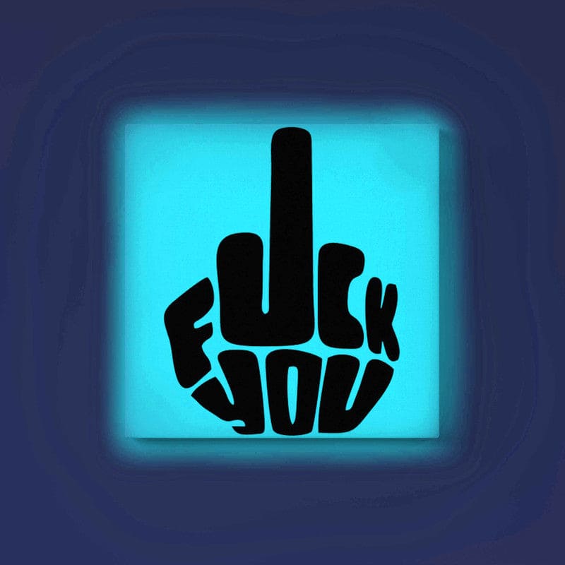 Bold Middle Finger Art Glow in the Dark Kit – Edgy DIY Painting for Adults | Eazy Arts - Image 2 - GID-OTR-006