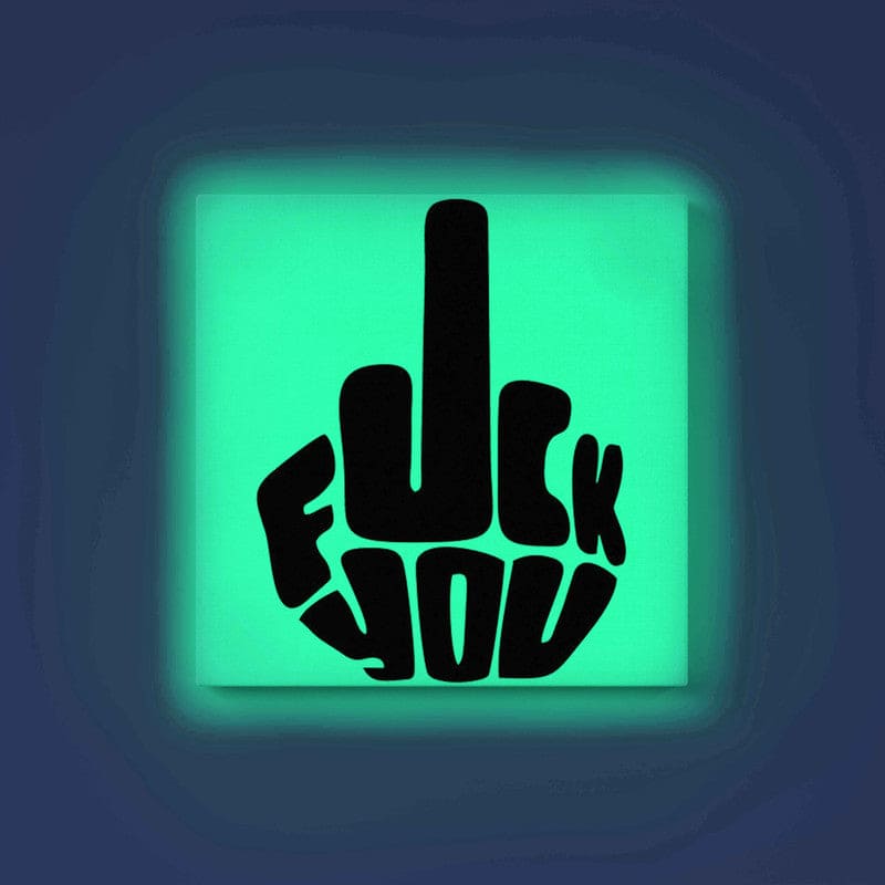 Bold Middle Finger Art Glow in the Dark Kit – Edgy DIY Painting for Adults | Eazy Arts - Image 8 - GID-OTR-006