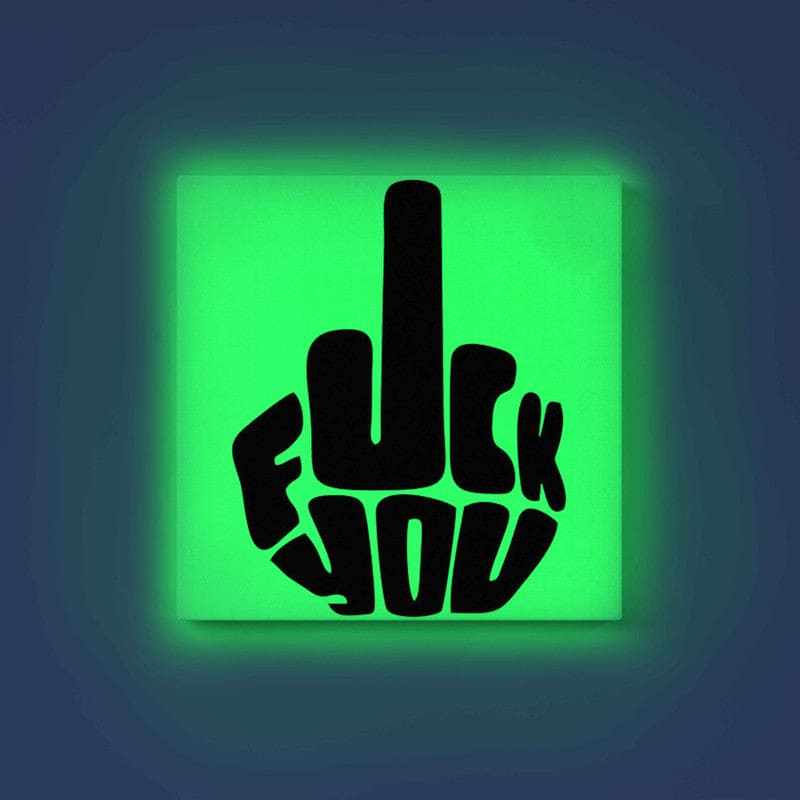 Bold Middle Finger Art Glow in the Dark Kit – Edgy DIY Painting for Adults | Eazy Arts - Image 9 - GID-OTR-006