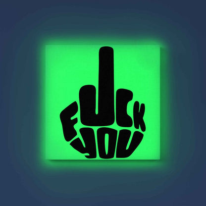 Bold Middle Finger Art Glow in the Dark Kit – Edgy DIY Painting for Adults | Eazy Arts - Image 9 - GID-OTR-006