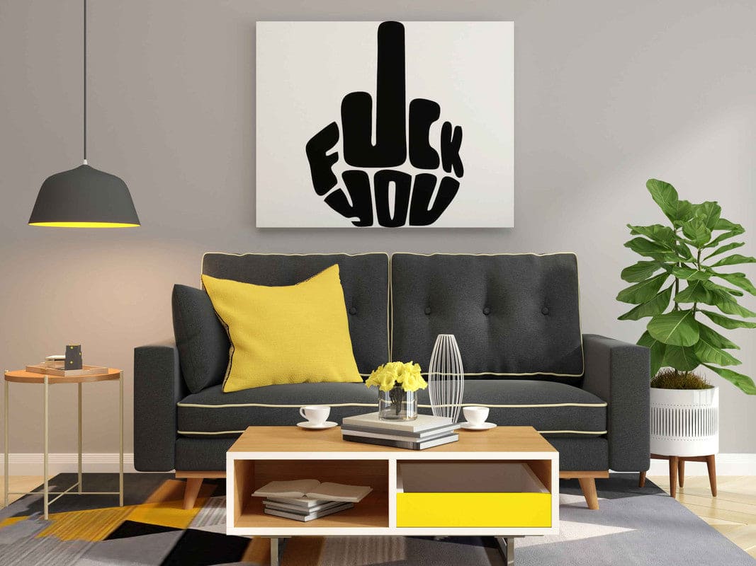 Bold Middle Finger Art Glow in the Dark Kit – Edgy DIY Painting for Adults | Eazy Arts - Image 3 - GID-OTR-006