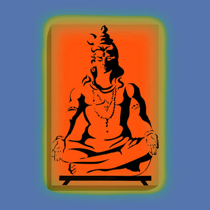 Glow in the Dark Shiva DIY Painting Kit – Peaceful Bholenath Wall Art for Home & Gifting | Eazy Arts