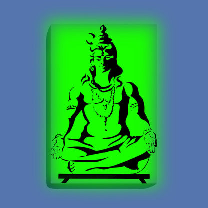 Glow in the Dark Shiva DIY Painting Kit – Peaceful Bholenath Wall Art for Home & Gifting | Eazy Arts