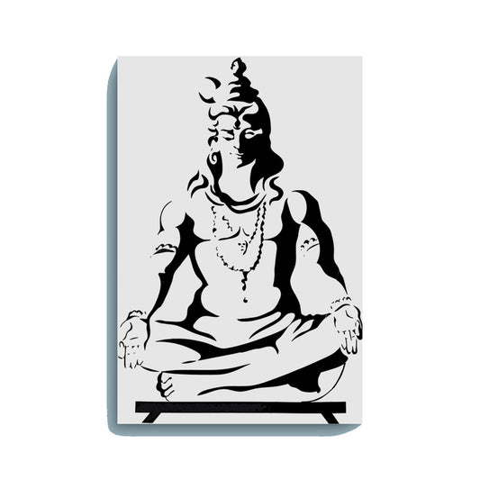 Glow in the Dark Shiva DIY Painting Kit – Peaceful Bholenath Wall Art for Home & Gifting | Eazy Arts