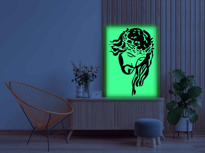 Glow in the Dark Jesus Christ Painting Kit – DIY Christian Wall Art | Eazy Arts