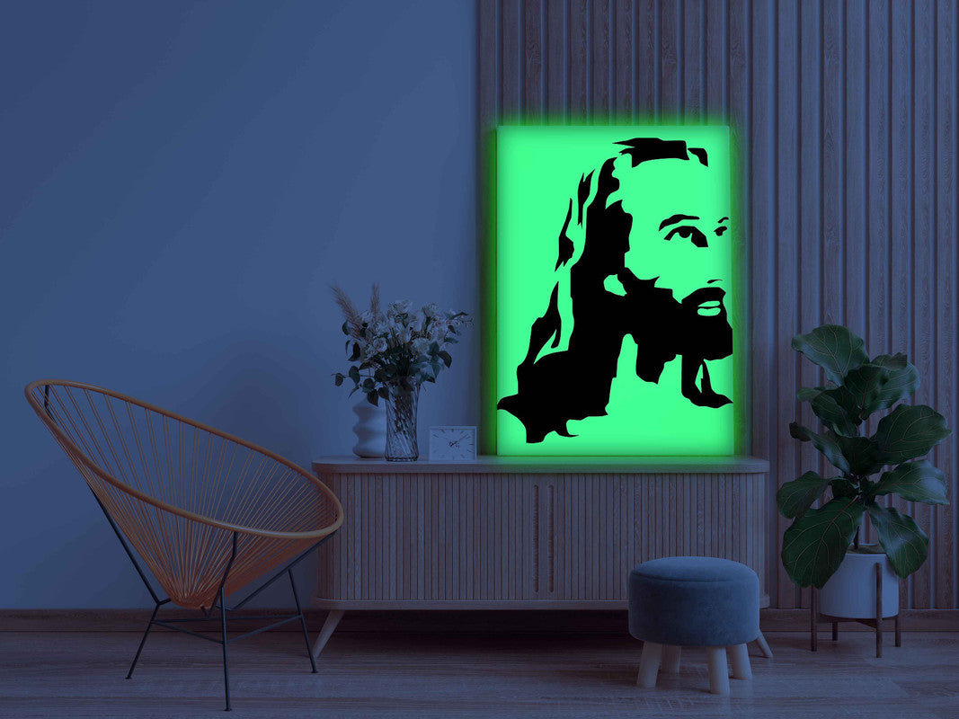 Jesus Christ Face Glow in the Dark Painting Kit – DIY Divine Wall Art | Eazy Arts