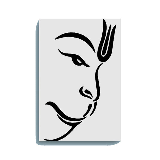 Lord Hanuman Face Glow in the Dark Painting Kit – Minimal Divine Art | Eazy Arts
