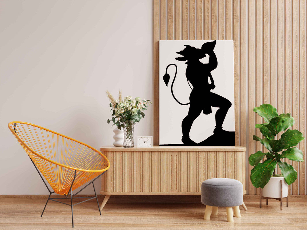 Lord Hanuman Blowing Shankh Painting Kit – Glow in the Dark Divine Warrior Art | Eazy Arts