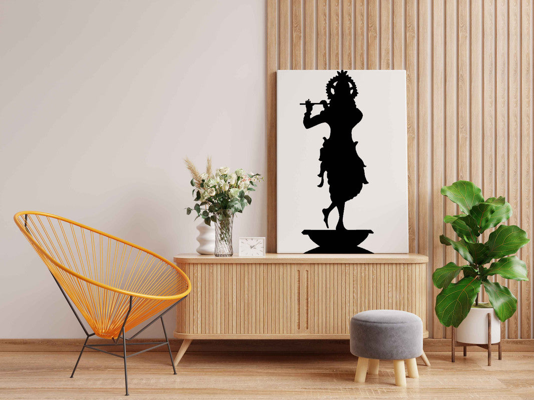 Lord Krishna Playing Flute Painting Kit – Glow in the Dark Devotional Art | Eazy Arts