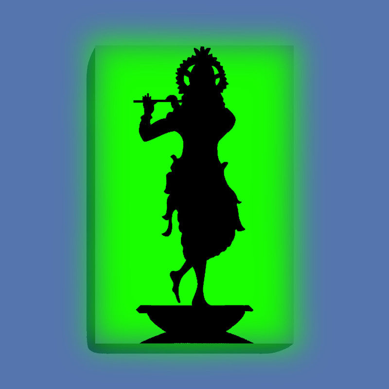Lord Krishna Playing Flute Painting Kit – Glow in the Dark Devotional Art | Eazy Arts