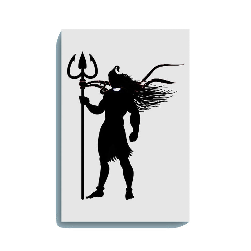 Mahadev Standing with Trishul Painting Kit – Glow in the Dark Devotional Art | Eazy Arts