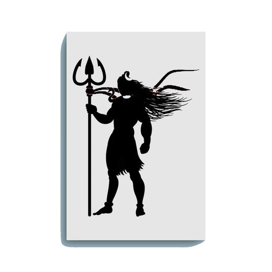 Mahadev Standing with Trishul Painting Kit – Glow in the Dark Devotional Art | Eazy Arts