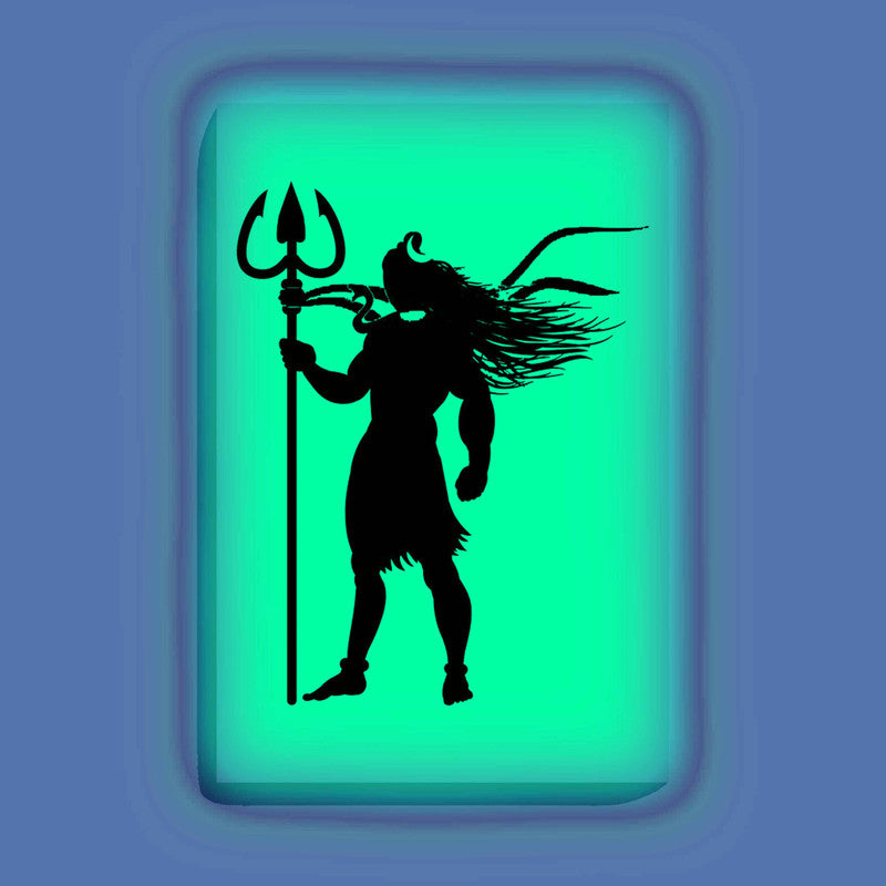 Mahadev Standing with Trishul Painting Kit – Glow in the Dark Devotional Art | Eazy Arts