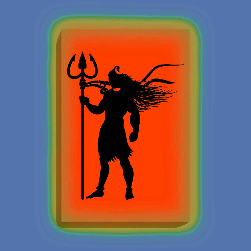 Mahadev Standing with Trishul Painting Kit – Glow in the Dark Devotional Art | Eazy Arts