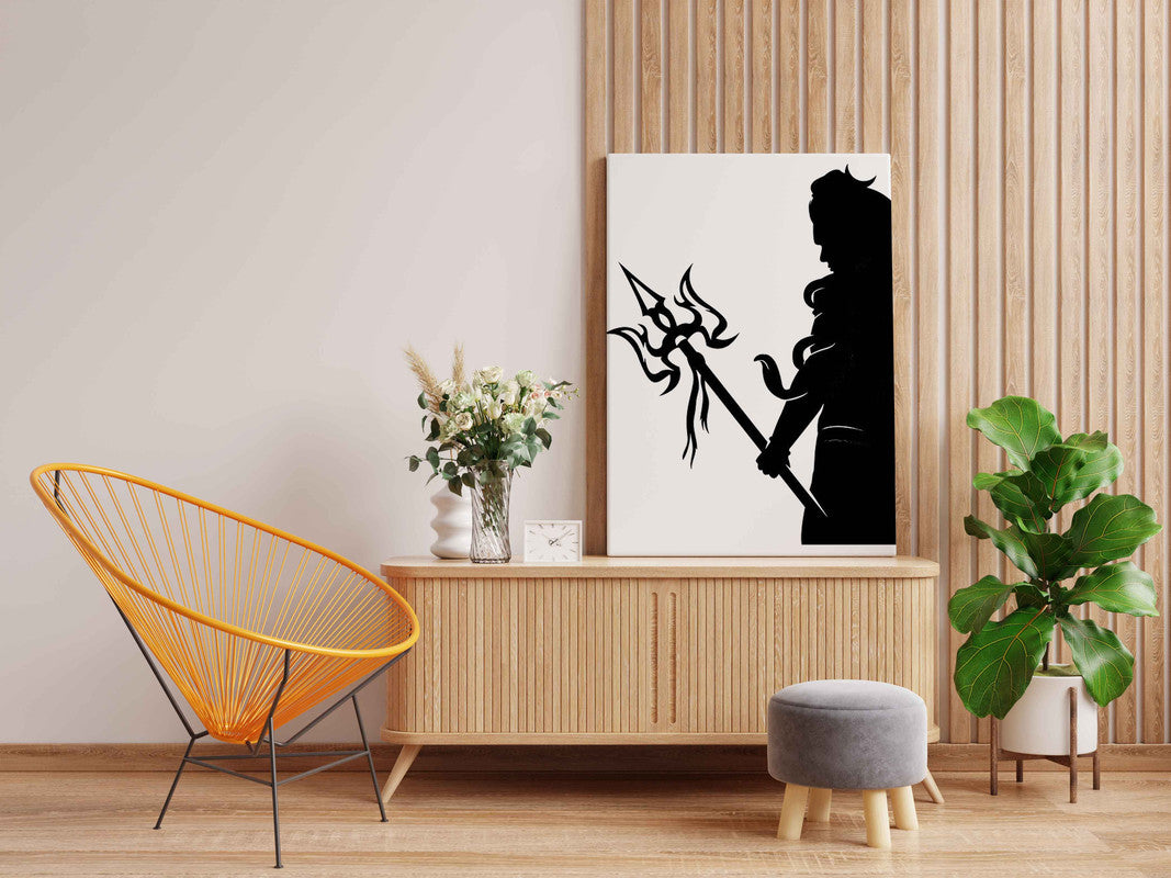 Mahadev with Trishul Paint Kit – Divine Glow in the Dark Canvas | Eazy Arts