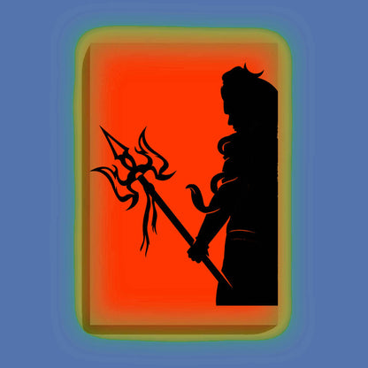 Mahadev with Trishul Paint Kit – Divine Glow in the Dark Canvas | Eazy Arts