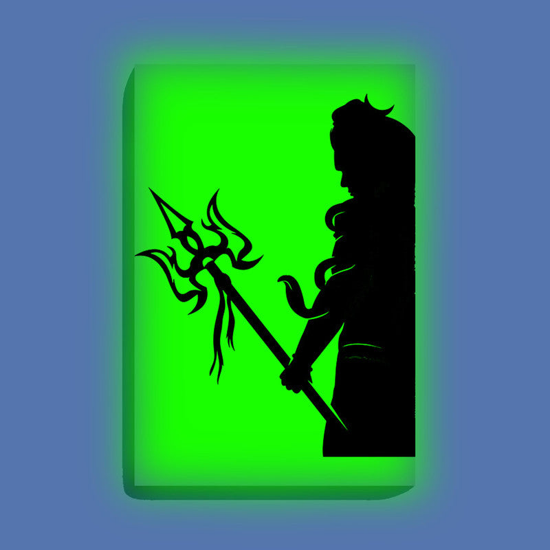 Mahadev with Trishul Paint Kit – Divine Glow in the Dark Canvas | Eazy Arts