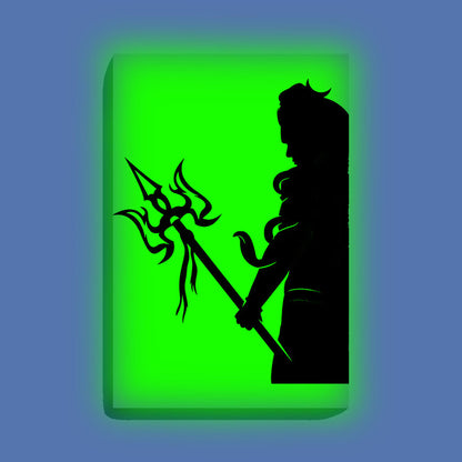 Mahadev with Trishul Paint Kit – Divine Glow in the Dark Canvas | Eazy Arts