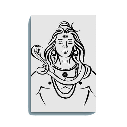 Meditating Shiva Glow In The Dark Kit – Serene Lord Shiva with Snake | Eazy Arts