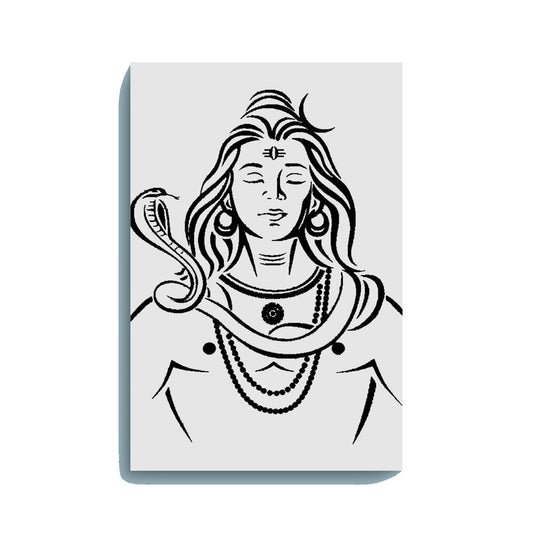 Meditating Shiva Glow In The Dark Kit – Serene Lord Shiva with Snake | Eazy Arts