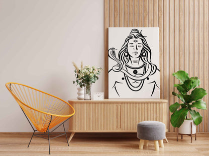 Meditating Shiva Glow In The Dark Kit – Serene Lord Shiva with Snake | Eazy Arts