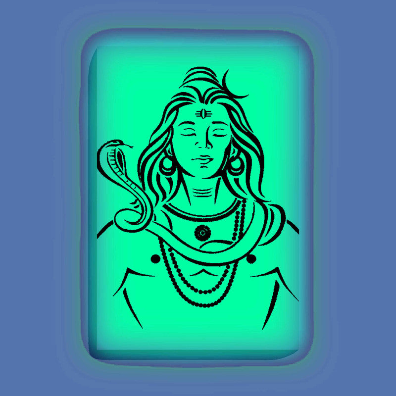 Meditating Shiva Glow In The Dark Kit – Serene Lord Shiva with Snake | Eazy Arts