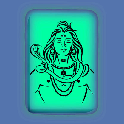 Meditating Shiva Glow In The Dark Kit – Serene Lord Shiva with Snake | Eazy Arts