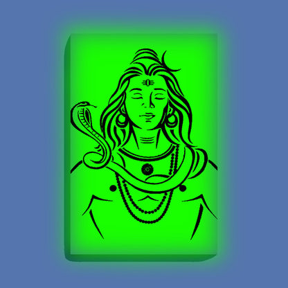 Meditating Shiva Glow In The Dark Kit – Serene Lord Shiva with Snake | Eazy Arts