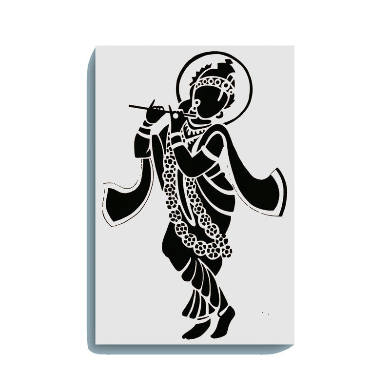 Flute-Playing Krishna Glow In The Dark Kit – Divine Lord Krishna Art | Eazy Arts