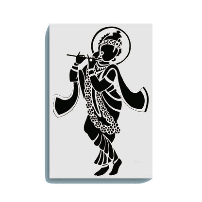 Flute-Playing Krishna Glow In The Dark Kit – Divine Lord Krishna Art | Eazy Arts