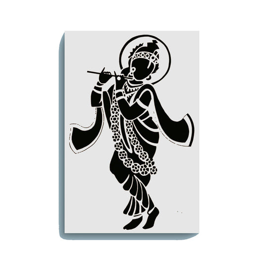 Flute-Playing Krishna Glow In The Dark Kit – Divine Lord Krishna Art | Eazy Arts