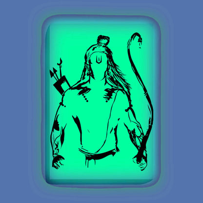 Lord Ram with Bow Glow In The Dark Kit – Powerful Warrior Pose | Eazy Arts