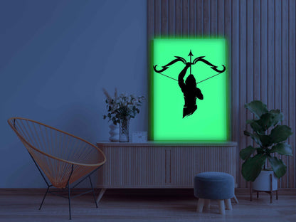 Shri Ram with Bow Raised Glow In The Dark Kit – Symbol of Dharma & Victory | Eazy Arts