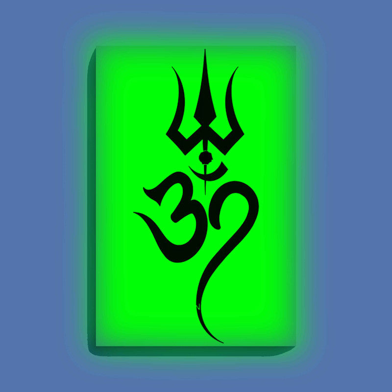Trishul and Om Symbol Glow in the Dark Painting Kit – DIY Sacred Wall Art | Eazy Arts