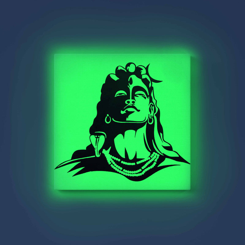 Lord Shiva Adiyogi Glow in the Dark Painting Kit – DIY Meditation Wall Art | Eazy Arts