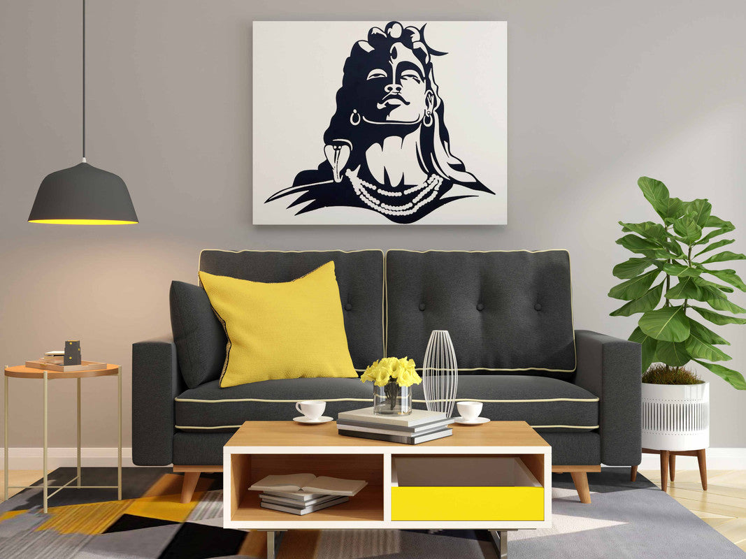 Lord Shiva Adiyogi Glow in the Dark Painting Kit – DIY Meditation Wall Art | Eazy Arts