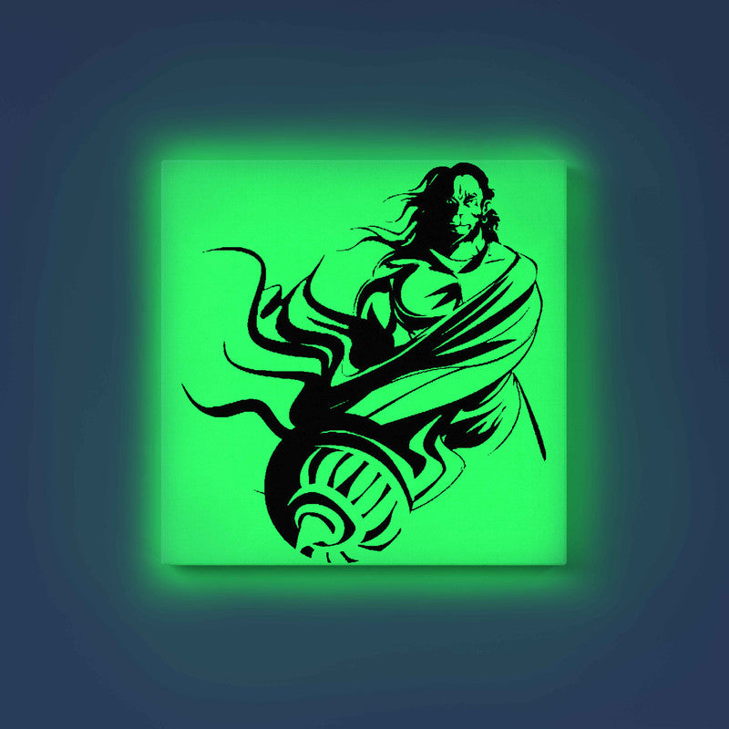 Lord Hanuman with Gada Glow in the Dark Painting Kit – DIY Bajrangbali Wall Art | Eazy Arts