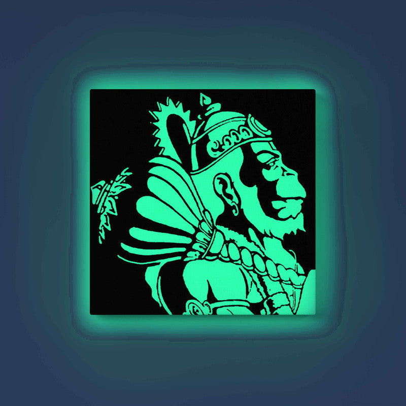 Lord Hanuman Side Profile Glow in the Dark Painting Kit – DIY Bajrangbali Wall Décor | Eazy Arts