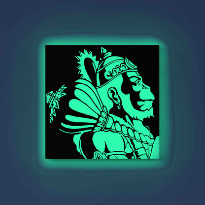 Lord Hanuman Side Profile Glow in the Dark Painting Kit – DIY Bajrangbali Wall Décor | Eazy Arts