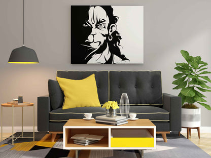 Fierce Bajrangbali Close-Up Glow in the Dark Painting Kit – DIY Hanuman Wall Art | Eazy Arts