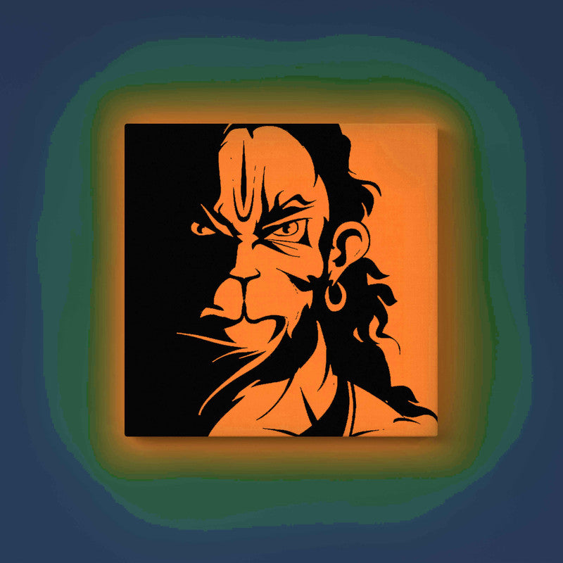 Fierce Bajrangbali Close-Up Glow in the Dark Painting Kit – DIY Hanuman Wall Art | Eazy Arts