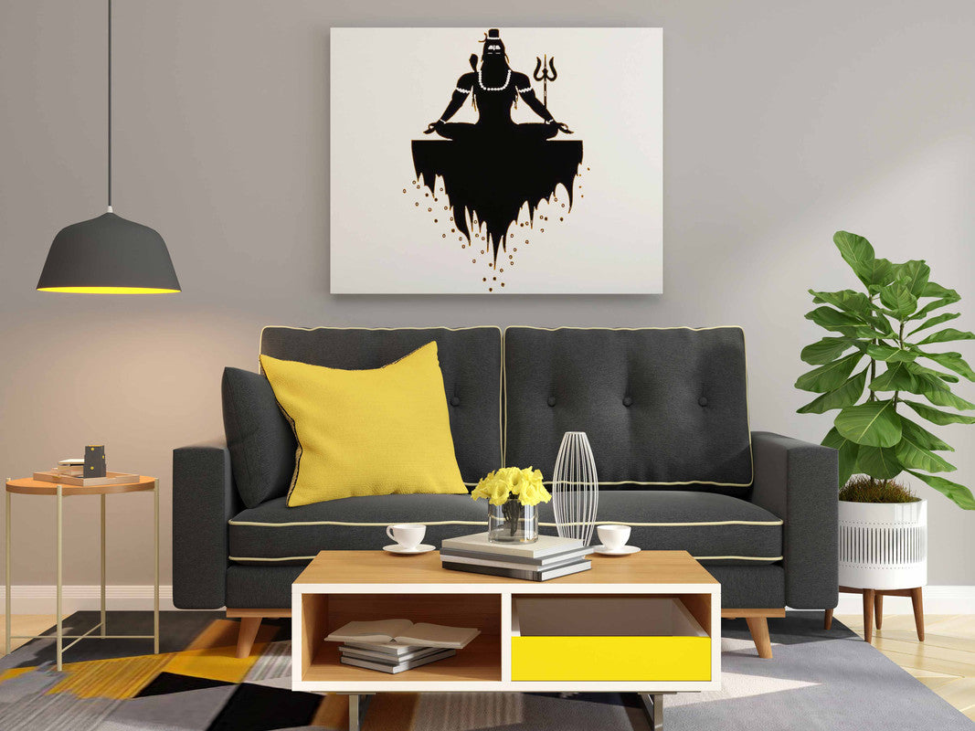 Meditating Lord Shiva Glow in the Dark Painting Kit – DIY Bholenath Floating Art | Eazy Arts