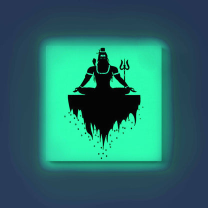 Meditating Lord Shiva Glow in the Dark Painting Kit – DIY Bholenath Floating Art | Eazy Arts