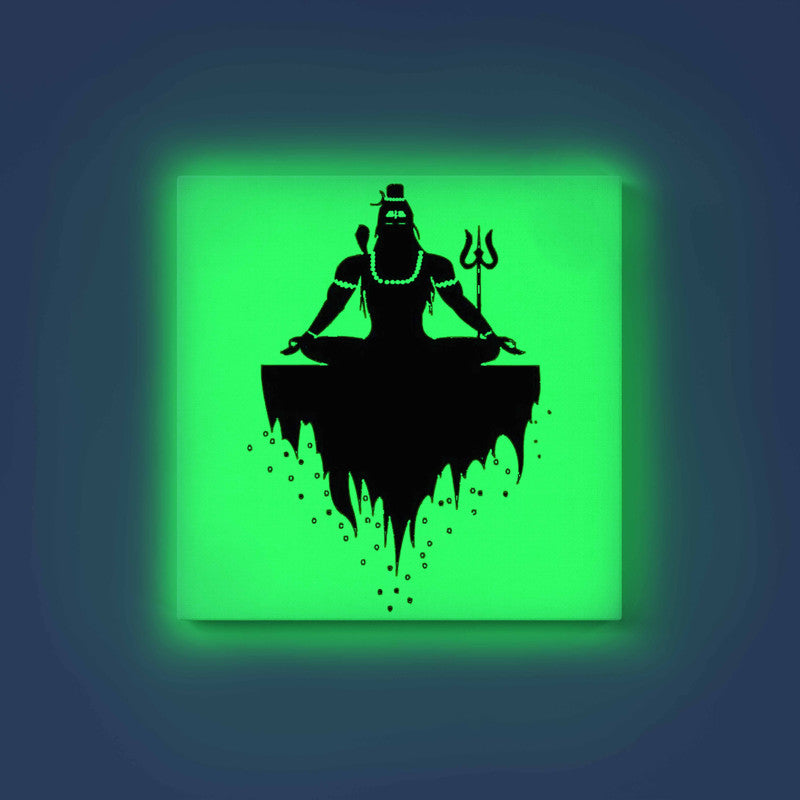 Meditating Lord Shiva Glow in the Dark Painting Kit – DIY Bholenath Floating Art | Eazy Arts