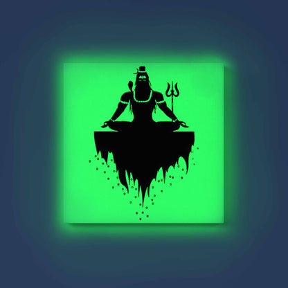 Meditating Lord Shiva Glow in the Dark Painting Kit – DIY Bholenath Floating Art | Eazy Arts