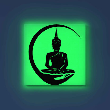 Buddha on Hand Glow in the Dark Painting Kit – DIY Spiritual Zen Art for Mindful Living | Eazy Arts