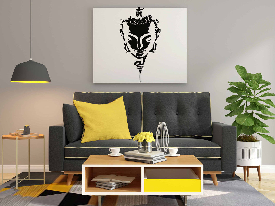 Abstract Buddha Face Glow in the Dark Painting Kit – DIY Sacred Zen Wall Art | Eazy Arts